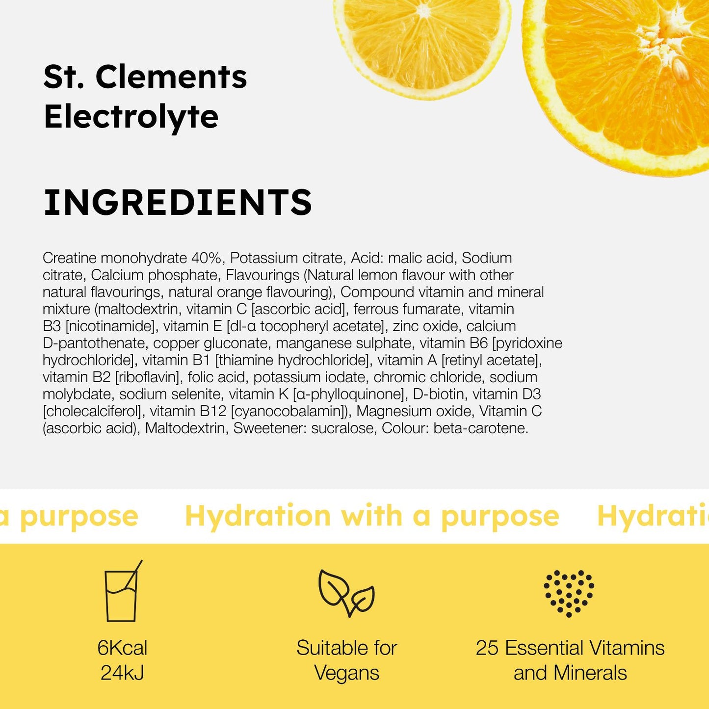 PortionIQ lemon electrolytes drink powder full ingredients list