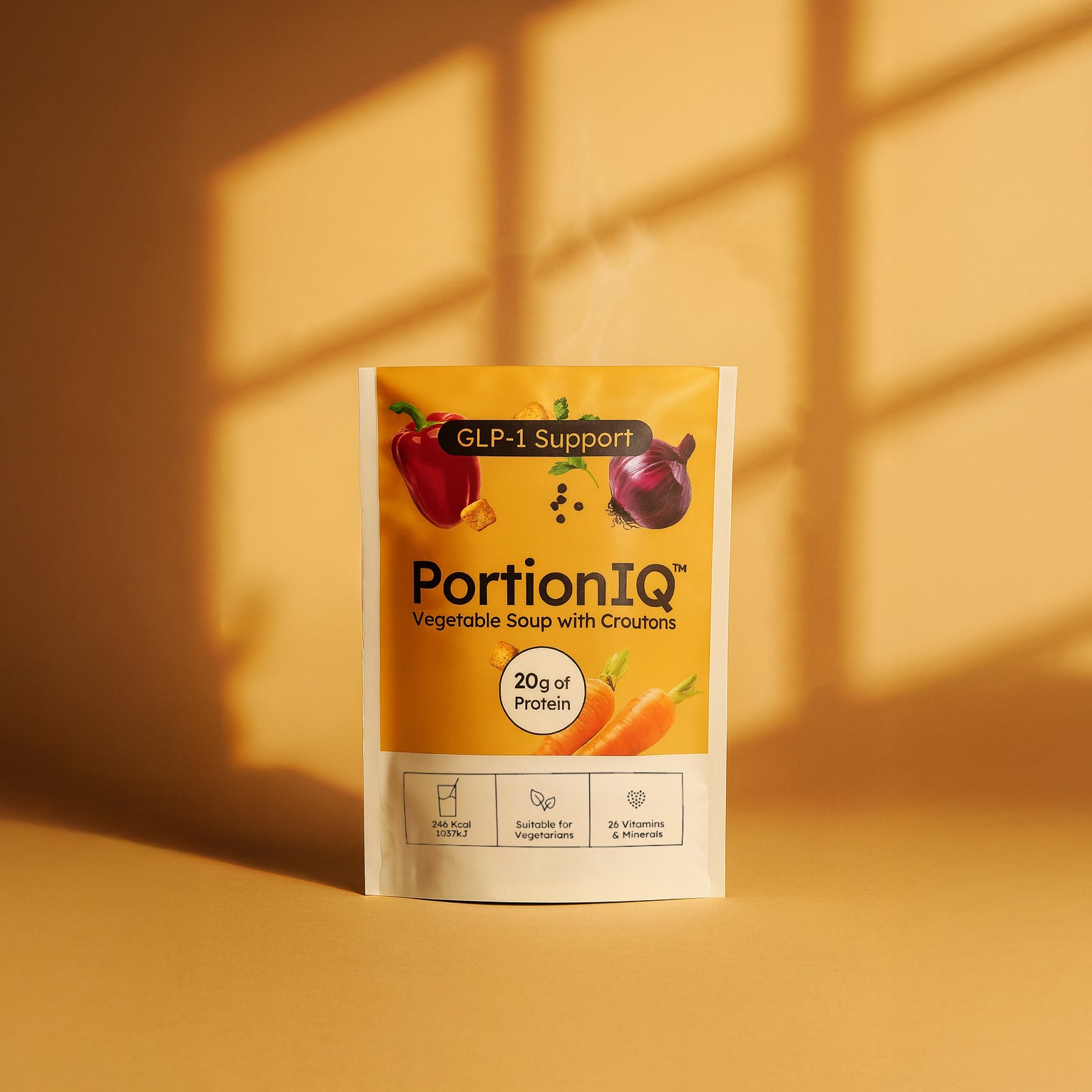 Vegetable Soup with Croutons